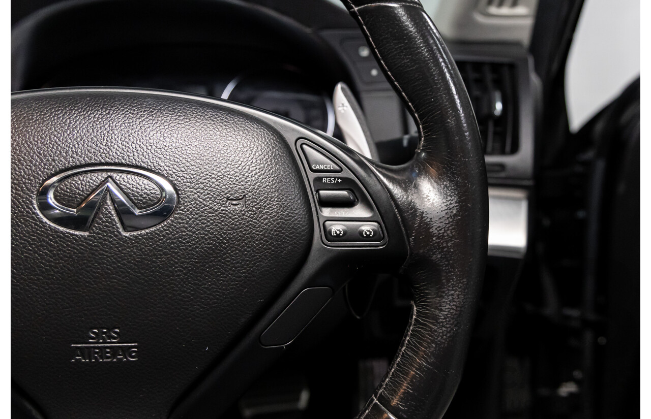 04/2016 Infiniti Q60 3.7 GT Premium (RWD) 2d Coupe Obsidian Black Metallic 3.7L