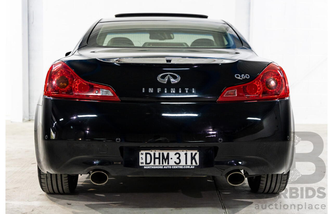 04/2016 Infiniti Q60 3.7 GT Premium (RWD) 2d Coupe Obsidian Black Metallic 3.7L