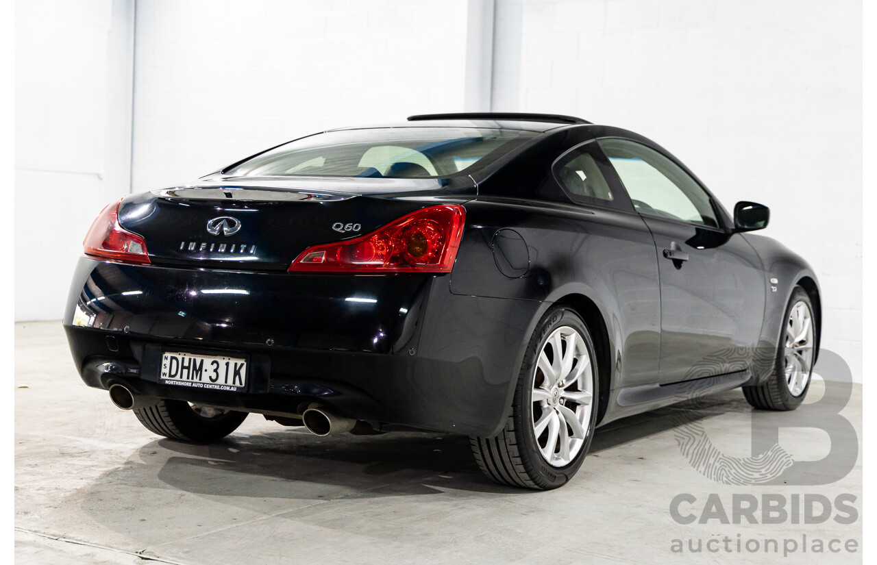 04/2016 Infiniti Q60 3.7 GT Premium (RWD) 2d Coupe Obsidian Black Metallic 3.7L