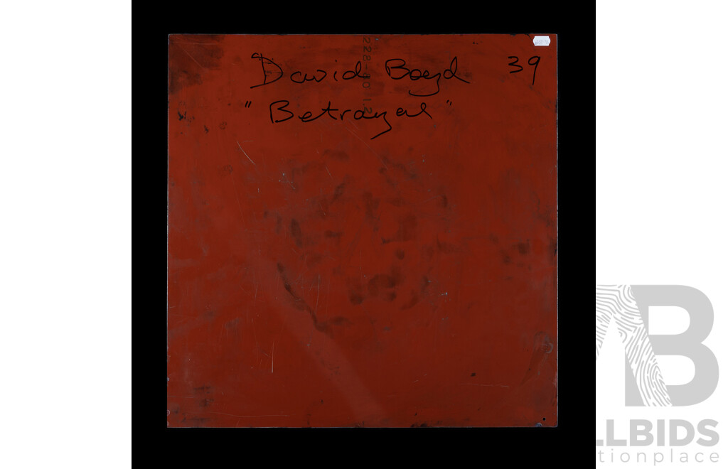 David Boyd, (20th Century, Australian, 1924-2011), 'Betrayal,' Original Zinc Etching Plate & Original Etching Edition 49 of 60, Hand Signed, 71 x 60.5 cm (sheet) (2)