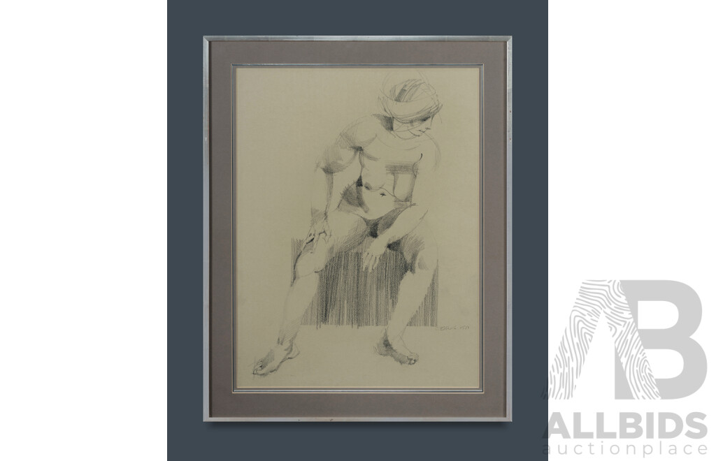BILLICH, Charles (b.1934) Seated Nude, 1973.