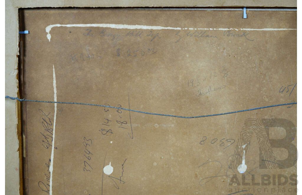 William Brock, (British 1874-c.1953) 'The Breezy Hilltop', Watercolour on Cardboard, 47 x 64 cm (frame)