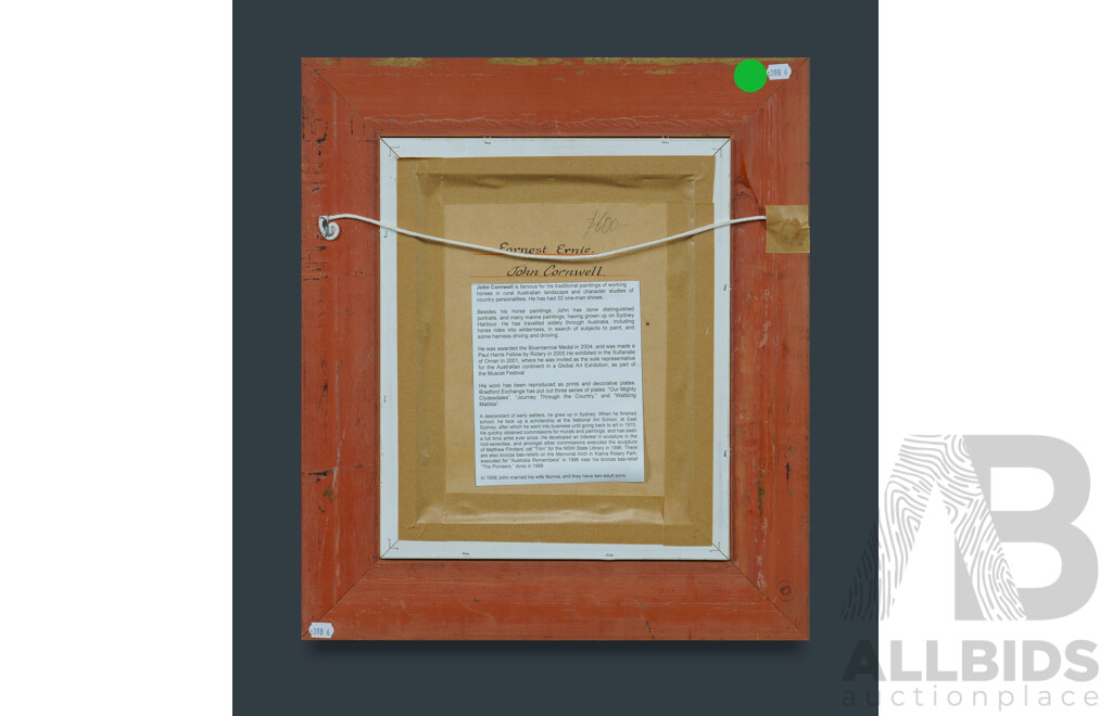 CORNWELL, John (1930-2020) 'Earnest Ernie'