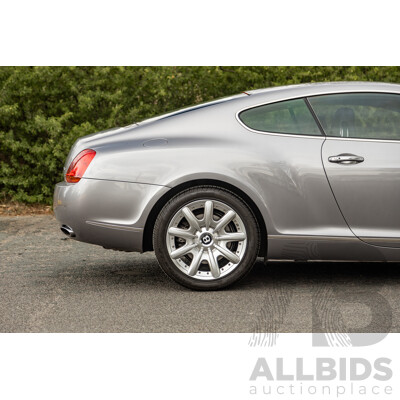 10/2004 Bentley Continental GT (AWD) 3W 2d Coupe Silver Metallic Twin Turbo V12 6.0L