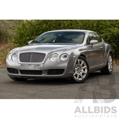 10/2004 Bentley Continental GT (AWD) 3W 2d Coupe Silver Metallic Twin Turbo V12 6.0L