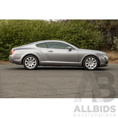 10/2004 Bentley Continental GT (AWD) 3W 2d Coupe Silver Metallic Twin Turbo V12 6.0L