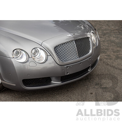10/2004 Bentley Continental GT (AWD) 3W 2d Coupe Silver Metallic Twin Turbo V12 6.0L