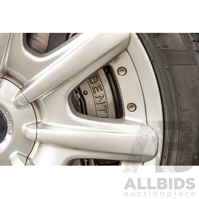 10/2004 Bentley Continental GT (AWD) 3W 2d Coupe Silver Metallic Twin Turbo V12 6.0L