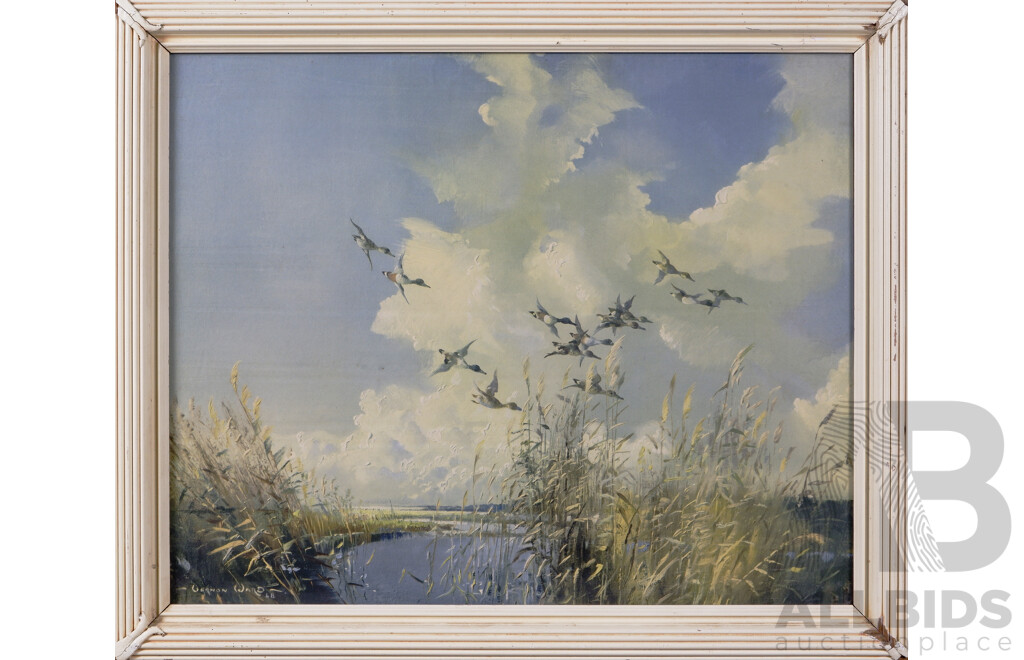 Vernon Beauvoir Ward, (20th Century, British, 1905-1985), the Flight Back X 2, Lovely Pair of Vintage Colour Reproductions of the Original, 5 X 63 Cm (larger Frame) (2)