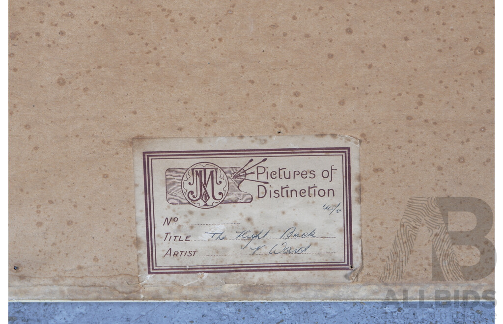 Vernon Beauvoir Ward, (20th Century, British, 1905-1985), the Flight Back X 2, Lovely Pair of Vintage Colour Reproductions of the Original, 5 X 63 Cm (larger Frame) (2)