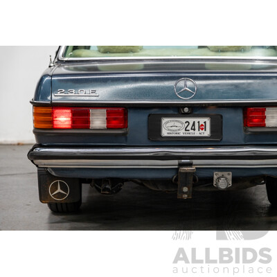 7/1984 Mercedes Benz 230 E W123 4d Sedan Blue 2.3L