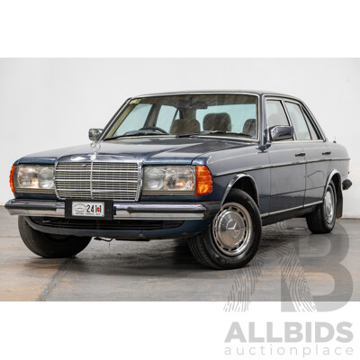 7/1984 Mercedes Benz 230 E W123 4d Sedan Blue 2.3L