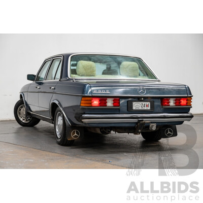 7/1984 Mercedes Benz 230 E W123 4d Sedan Blue 2.3L