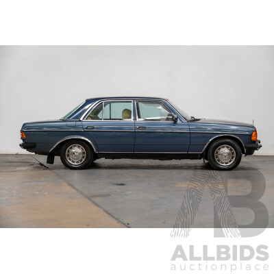 7/1984 Mercedes Benz 230 E W123 4d Sedan Blue 2.3L