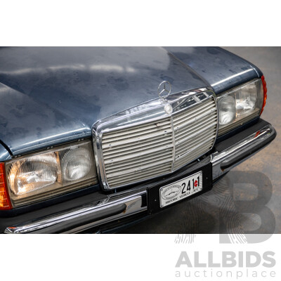 7/1984 Mercedes Benz 230 E W123 4d Sedan Blue 2.3L