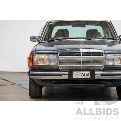 7/1984 Mercedes Benz 230 E W123 4d Sedan Blue 2.3L