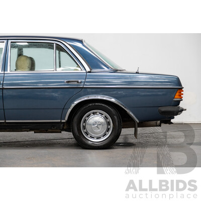 7/1984 Mercedes Benz 230 E W123 4d Sedan Blue 2.3L