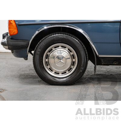 7/1984 Mercedes Benz 230 E W123 4d Sedan Blue 2.3L