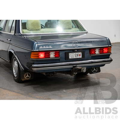 7/1984 Mercedes Benz 230 E W123 4d Sedan Blue 2.3L