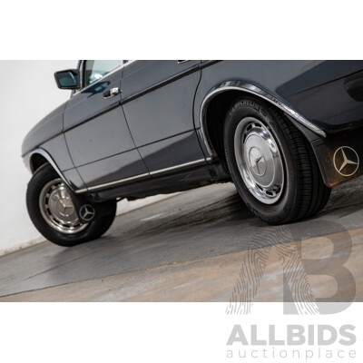 7/1984 Mercedes Benz 230 E W123 4d Sedan Blue 2.3L
