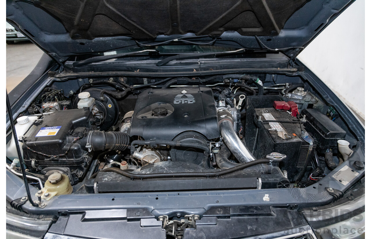 12/2014 Mitsubishi Triton GLX-R (4x4) MN MY15 Double Cab Utility Charcoal Grey Turbo Diesel 2.5L