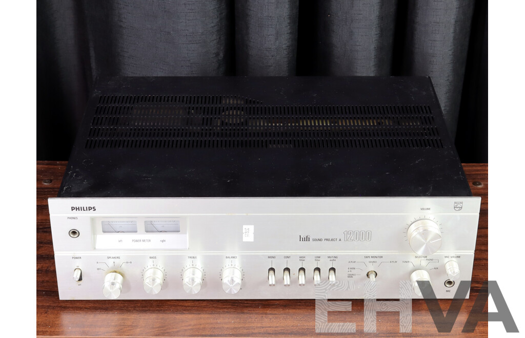 Retro Phillips Hi Fi Sound Project A 12000 Amplifier