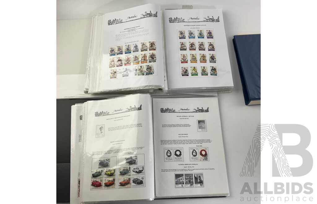 Seven Albums of Australian Stamps, Seven Seas, Examples Spanning 1966 to 2022