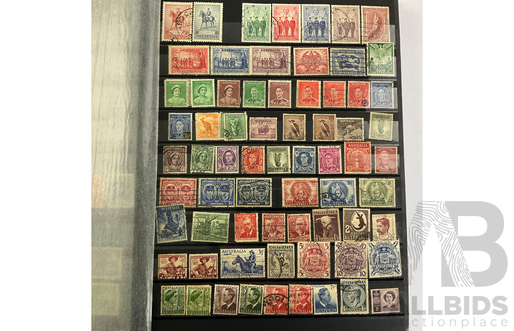 Album of Australian Stamps, Examples Spanning 1880's Prefederation Hand Cancel to 1989, Sets, Part Sets