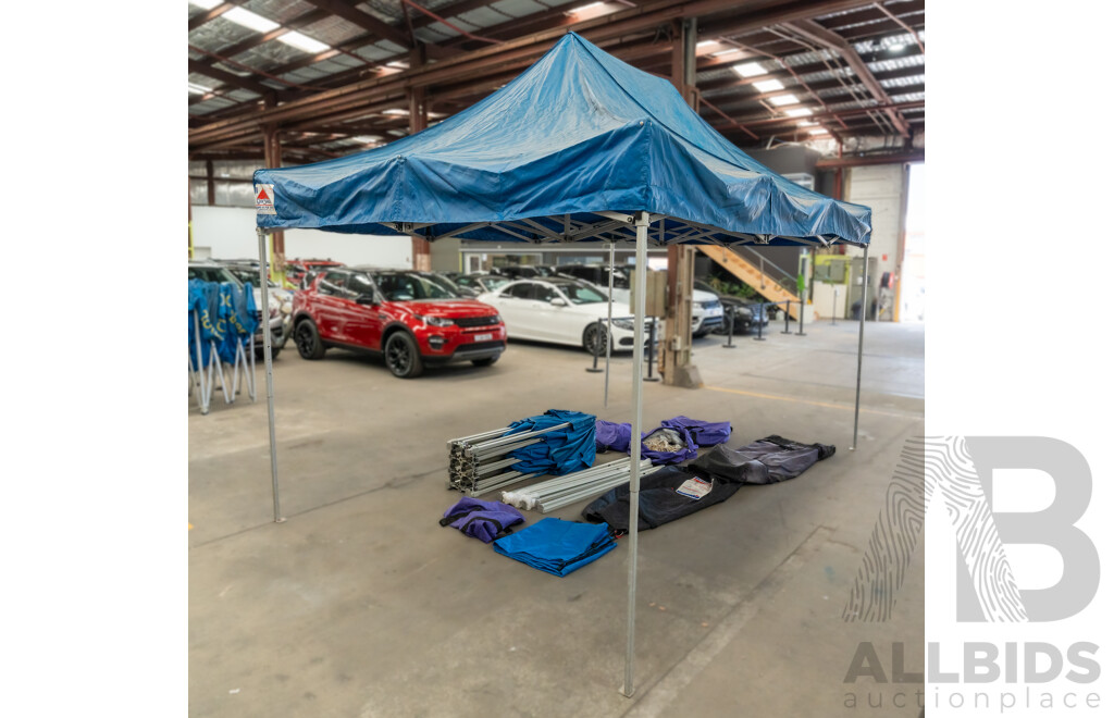 4.5m X 3.0m Quikshade Portable Pop Up Gazebo PRO - Lot of Two