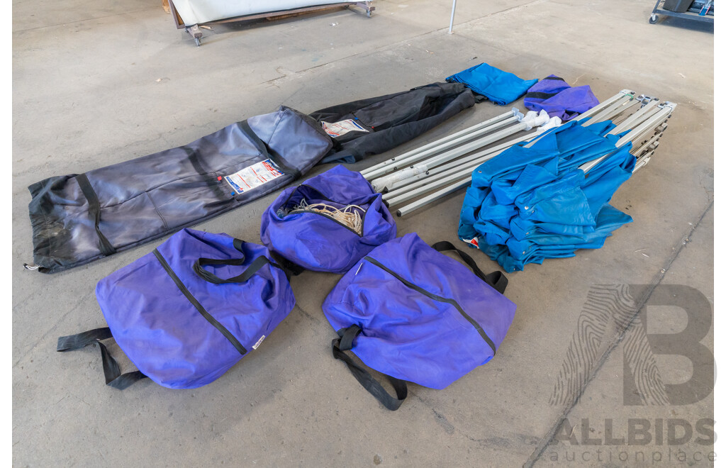 4.5m X 3.0m Quikshade Portable Pop Up Gazebo PRO -  Lot of Two