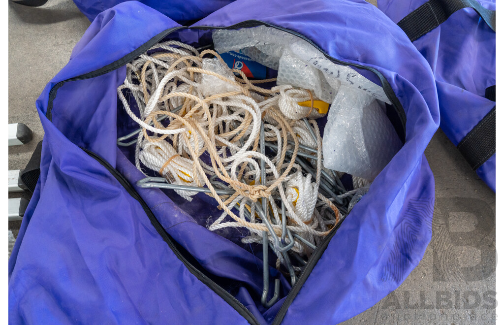 4.5m X 3.0m Quikshade Portable Pop Up Gazebo PRO -  Lot of Two