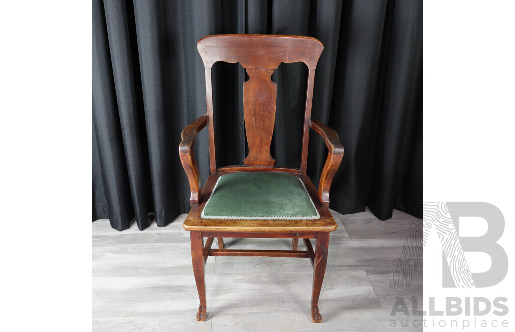 Trio of Various Vintage Carver Chairs