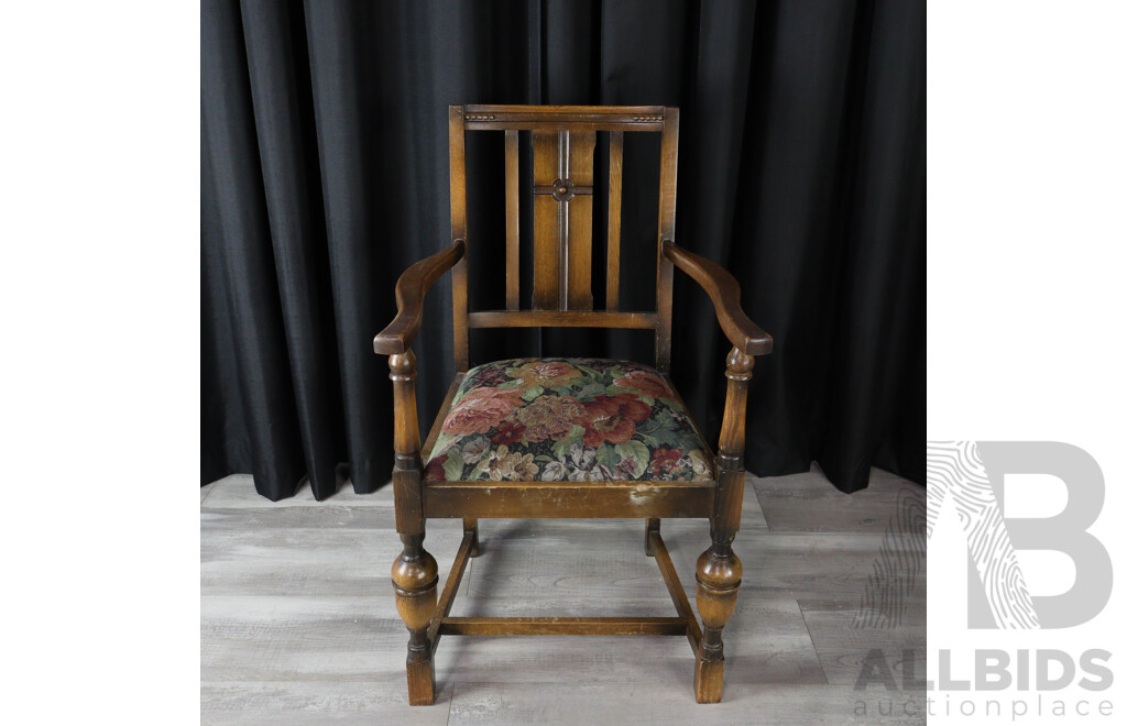 Trio of Various Vintage Carver Chairs