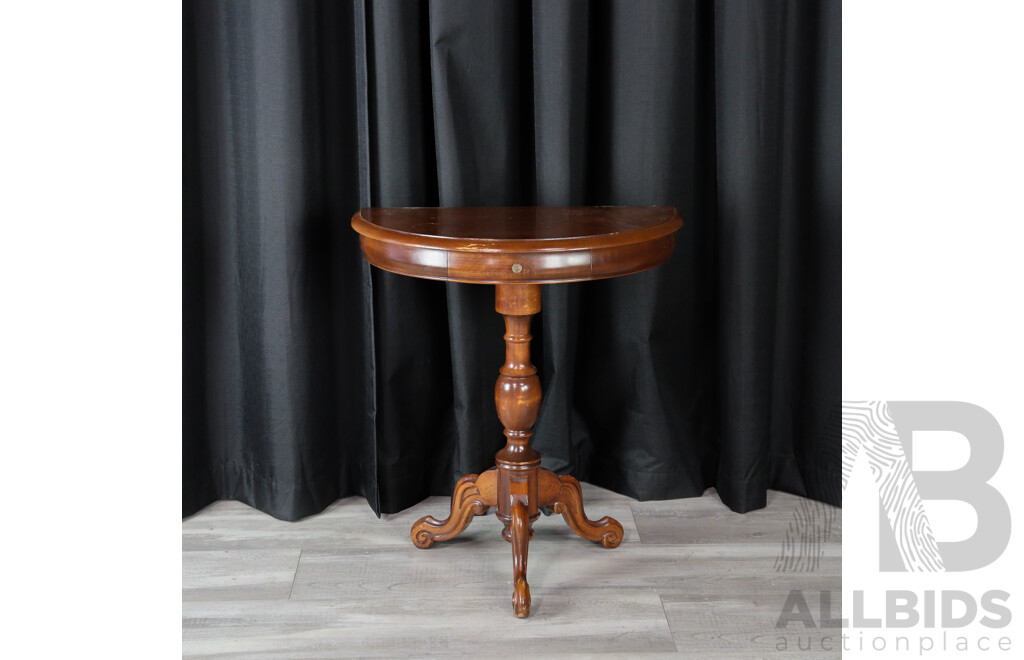 Solid Timber Semi Circular Hall Table