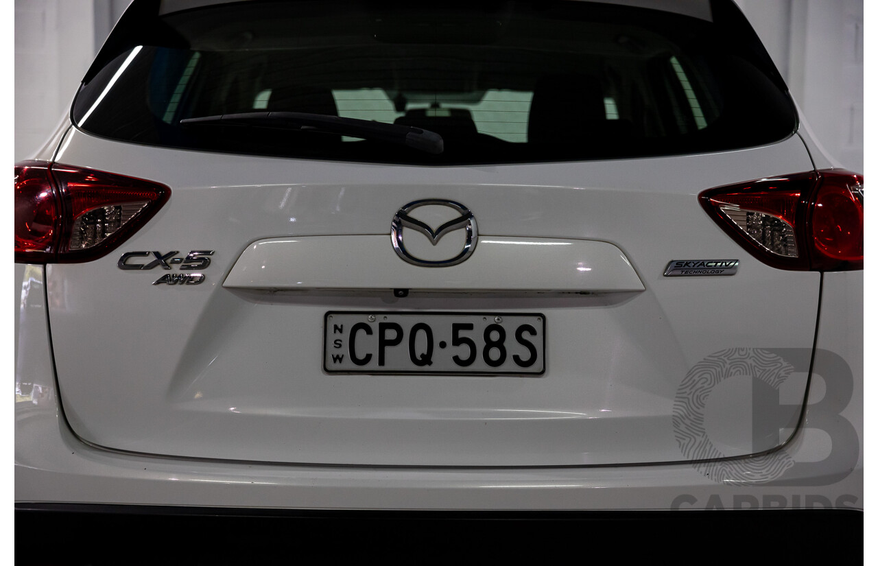 9/2013 Mazda CX-5 Maxx Sport (4x4) MY13.5 4d Wagon Crystal White Pearl Turbo Diesel 2.2L