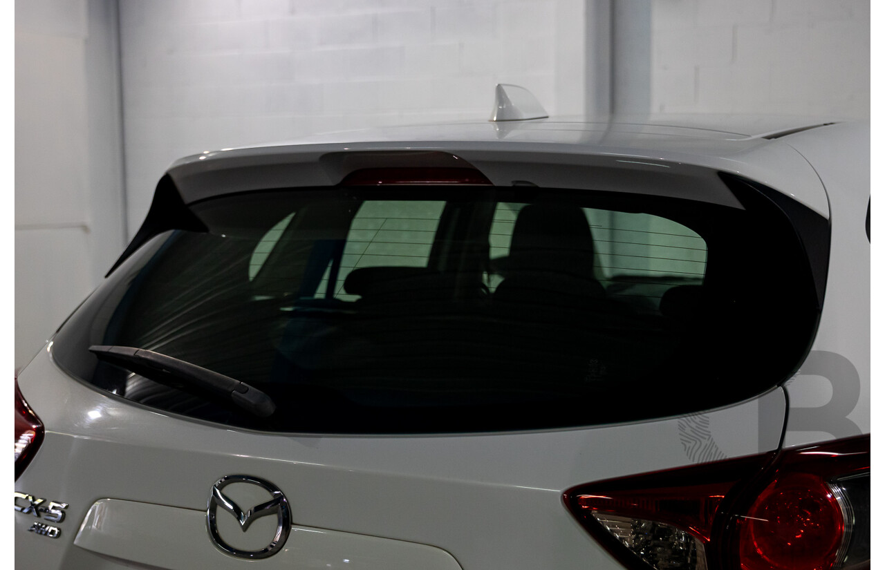 9/2013 Mazda CX-5 Maxx Sport (4x4) MY13.5 4d Wagon Crystal White Pearl Turbo Diesel 2.2L