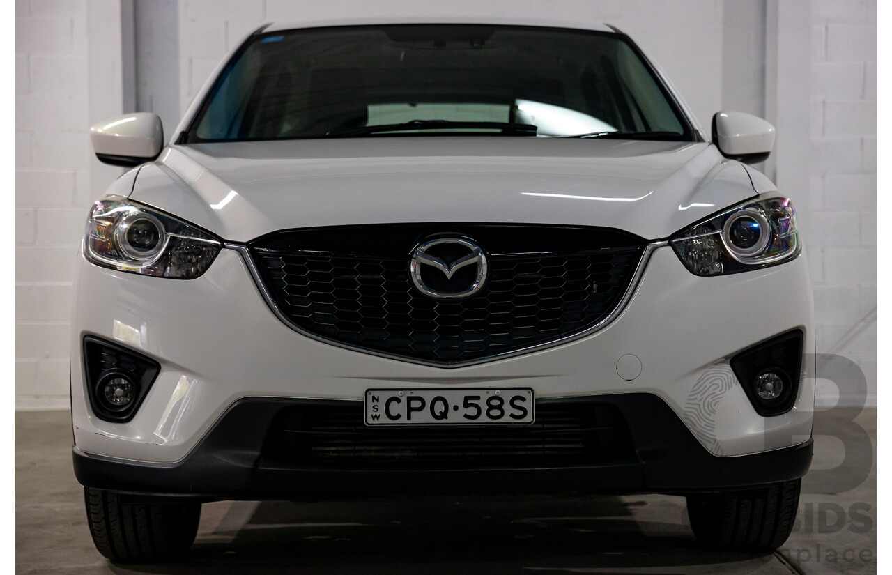 9/2013 Mazda CX-5 Maxx Sport (4x4) MY13.5 4d Wagon Crystal White Pearl Turbo Diesel 2.2L