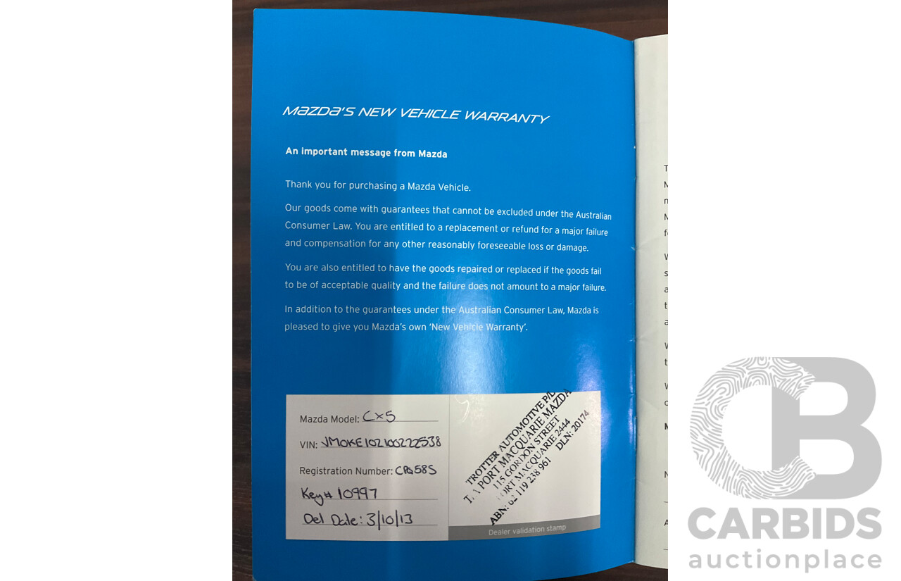 9/2013 Mazda CX-5 Maxx Sport (4x4) MY13.5 4d Wagon Crystal White Pearl Turbo Diesel 2.2L