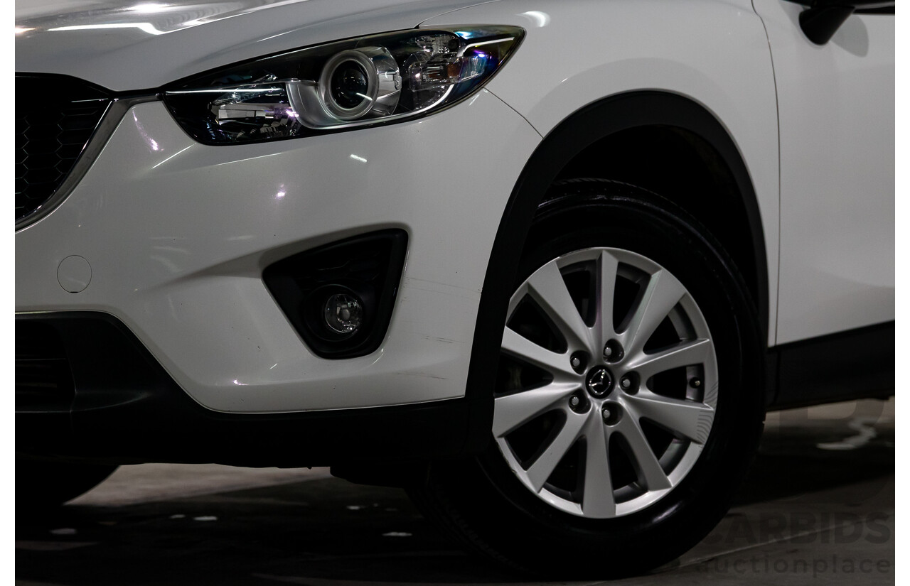 9/2013 Mazda CX-5 Maxx Sport (4x4) MY13.5 4d Wagon Crystal White Pearl Turbo Diesel 2.2L