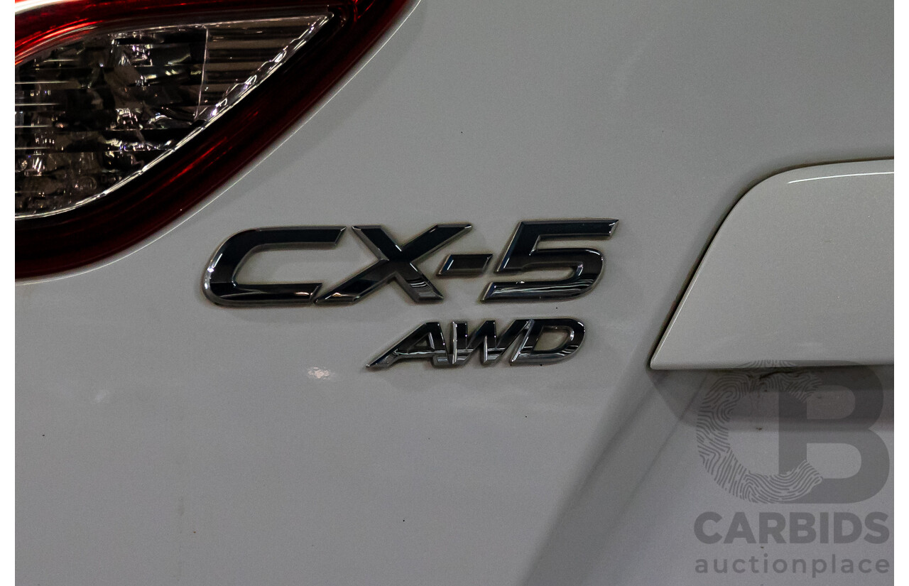 9/2013 Mazda CX-5 Maxx Sport (4x4) MY13.5 4d Wagon Crystal White Pearl Turbo Diesel 2.2L