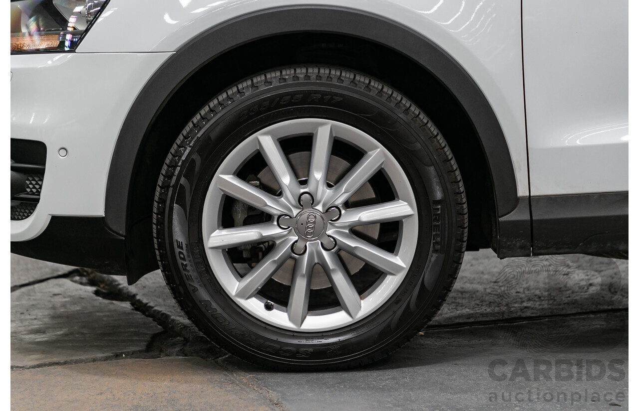 7/2014 Audi Q3 2.0 TFSI Quattro (AWD) 8U MY14 4d Wagon Amalfi White Turbo 2.0L
