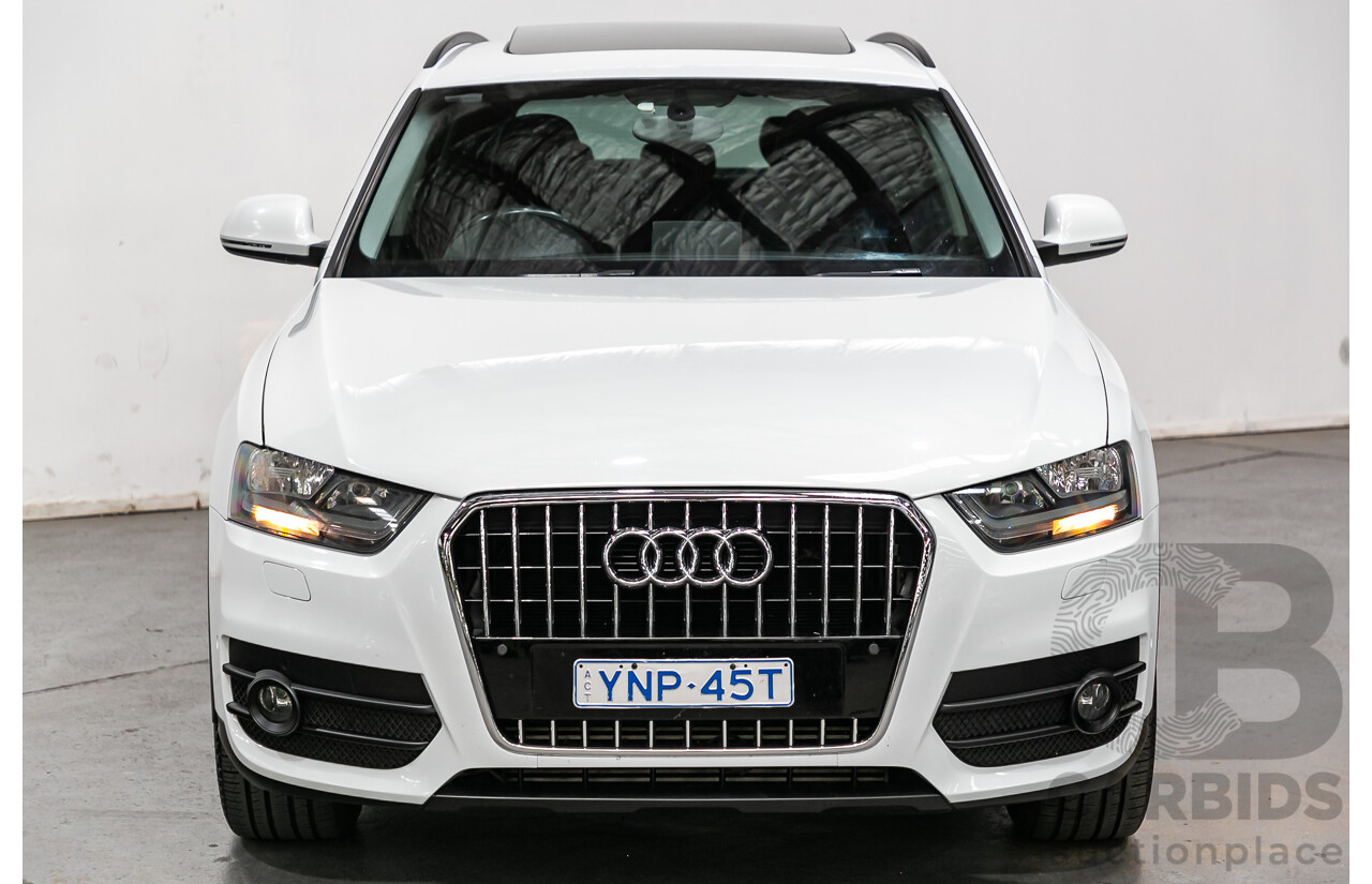 7/2014 Audi Q3 2.0 TFSI Quattro (AWD) 8U MY14 4d Wagon Amalfi White Turbo 2.0L