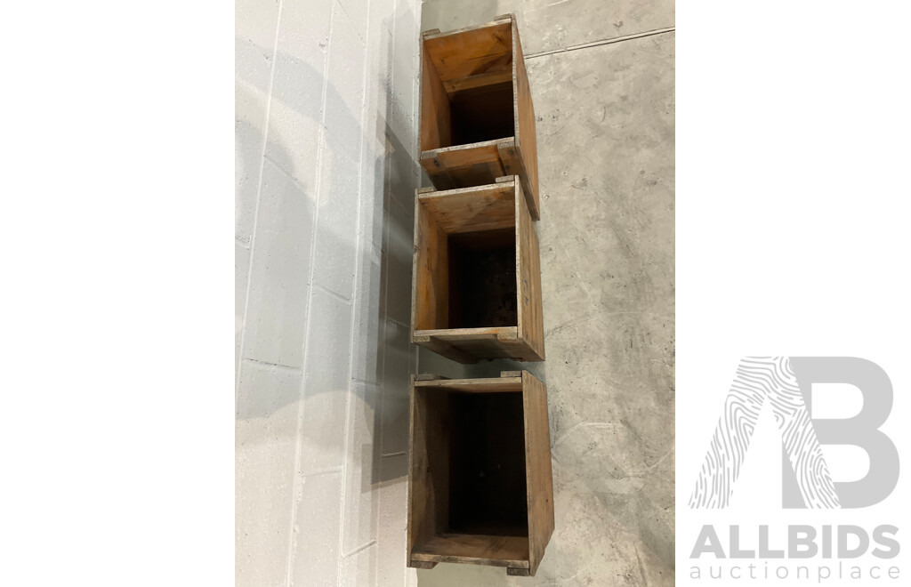 Collection of Vintage Fruit Crates