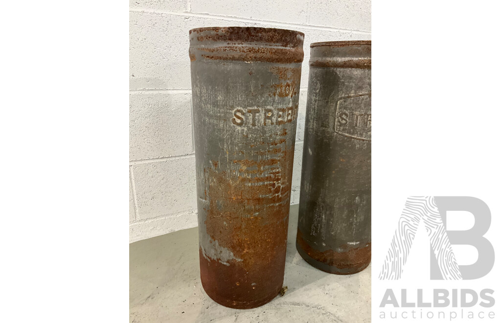 Mid 20th Century 'Streets' Ice Cream Tins and Stainless Steel Example