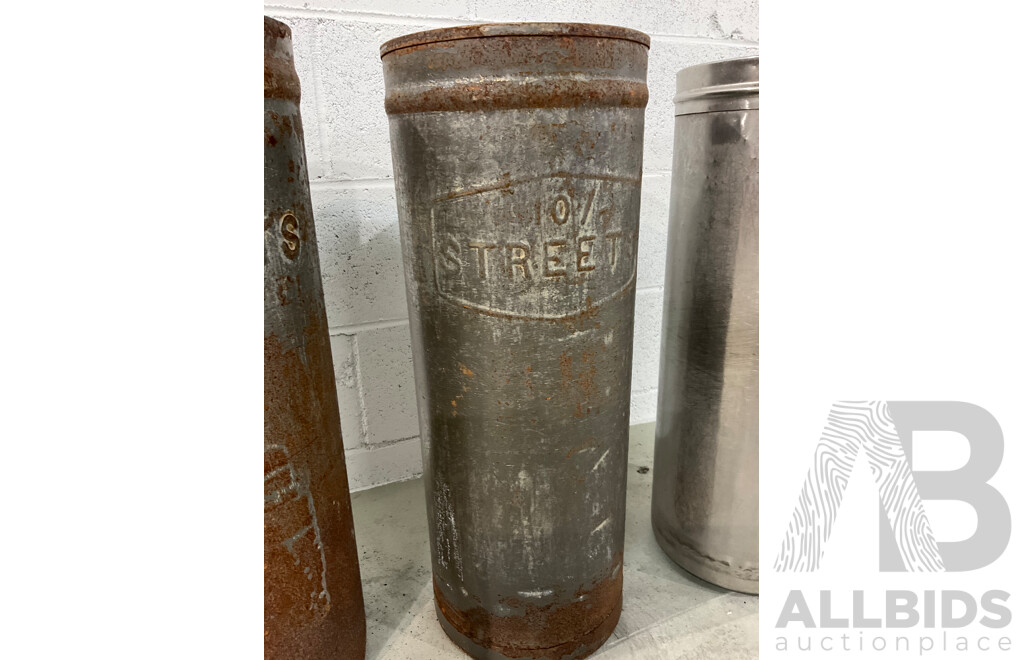 Mid 20th Century 'Streets' Ice Cream Tins and Stainless Steel Example