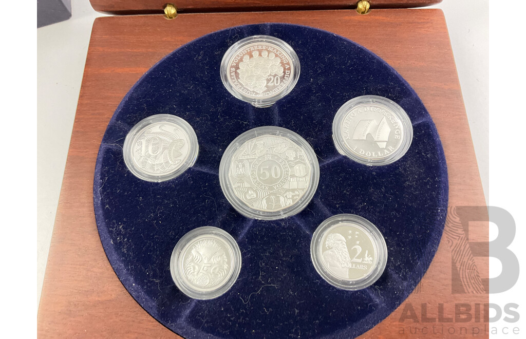 Australian RAM 2003 Fine Silver Six Proof Coin Set .999