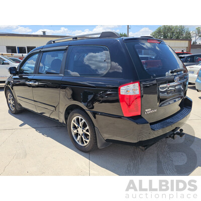 10/2007 Kia Grand Carnival (EX) VQ 4d Wagon Black 3.8L