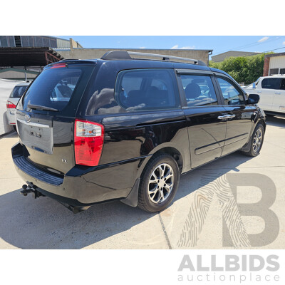 10/2007 Kia Grand Carnival (EX) VQ 4d Wagon Black 3.8L