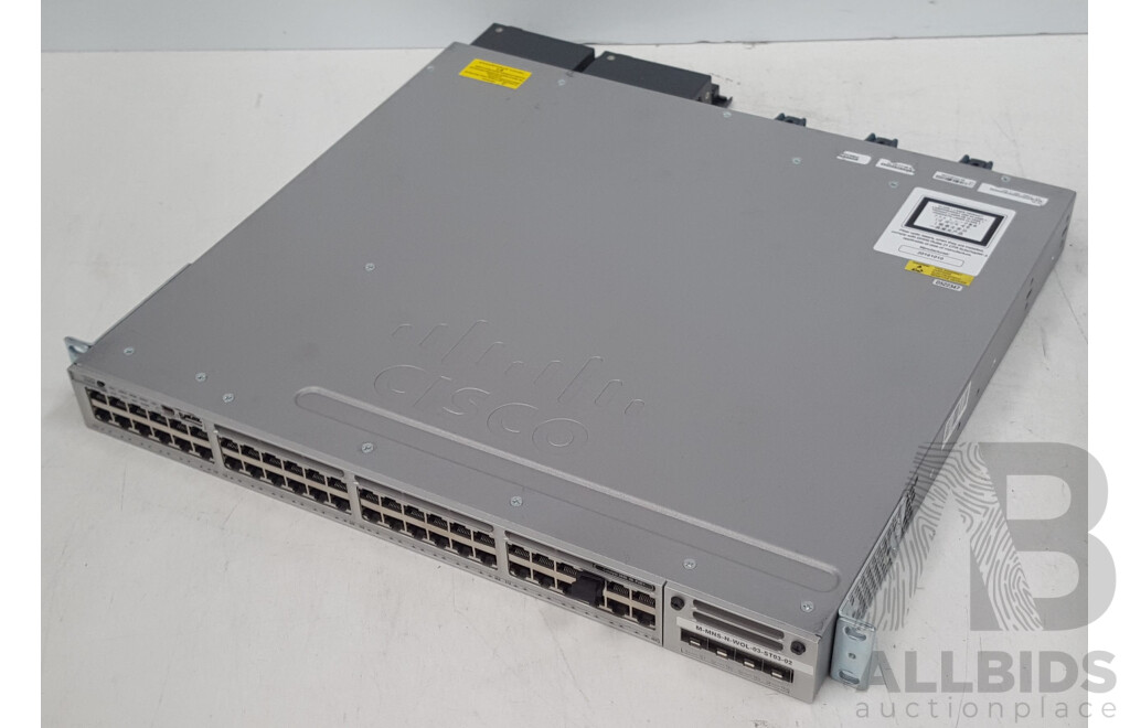 Cisco (WS-C3850-48P-L) Catalyst 3850 48 PoE+ 48-Port Gigabit Switch