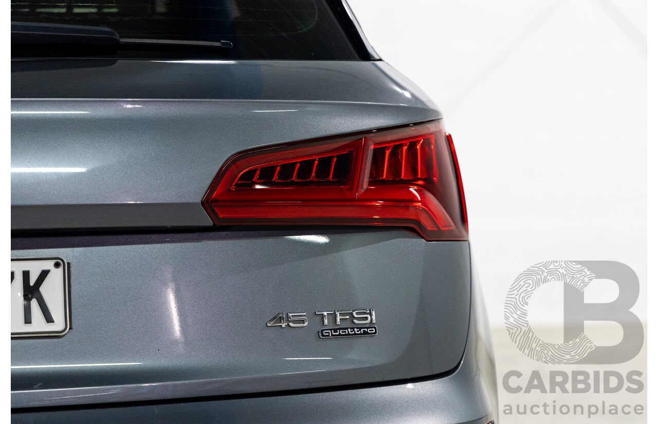 01/2019 Audi Q5 2.0 45 TFSI Quattro Sport (AWD) FY MY18 4d Wagon Monsoon Grey Metallic Turbo 2.0L